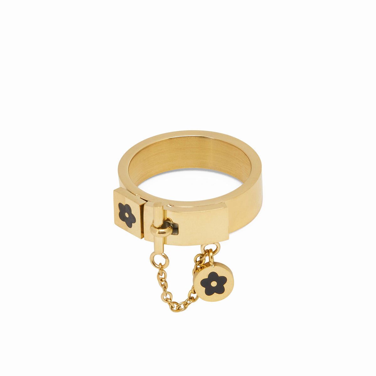Anillo Charm Chapado en Oro de 18K