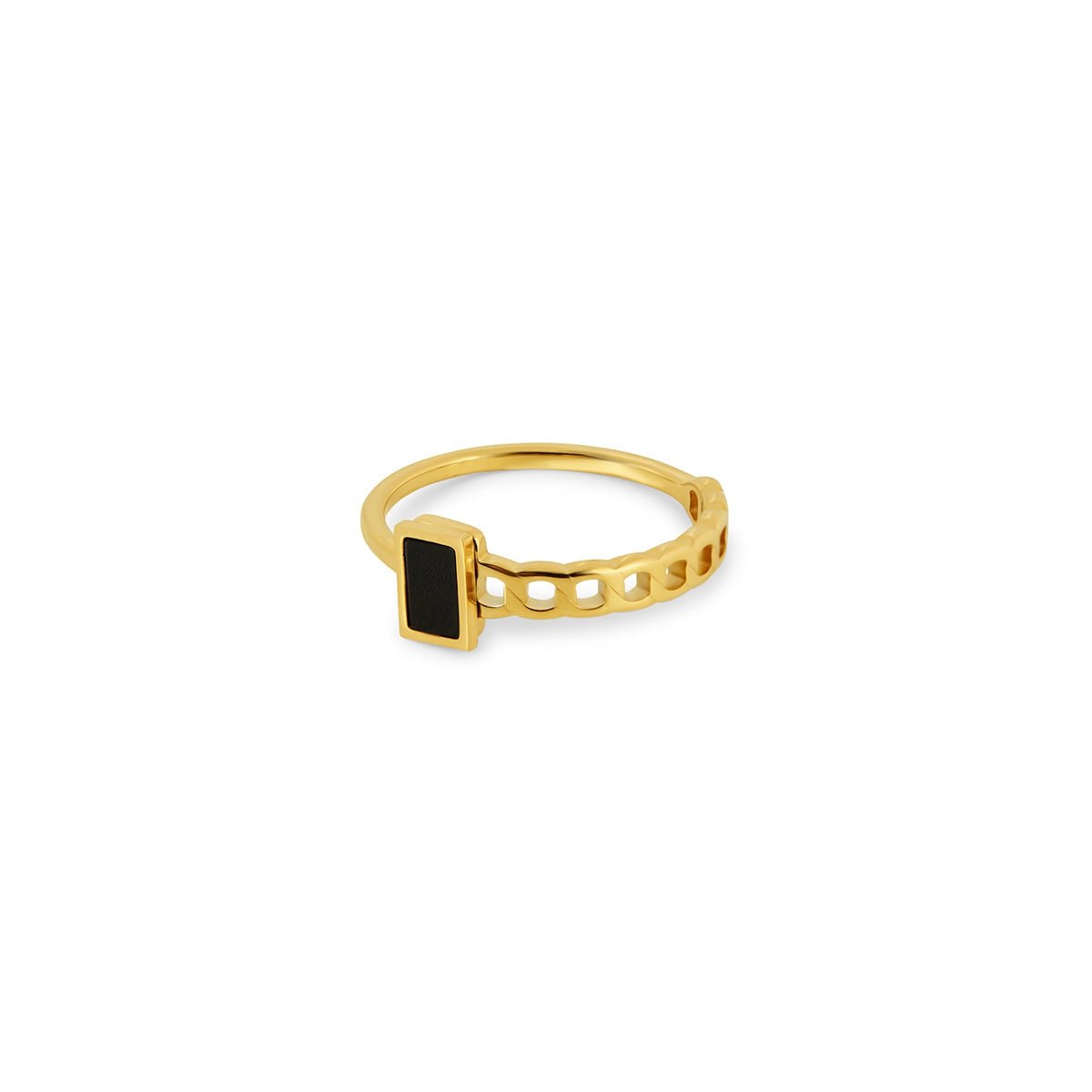 Anillo Fusion bañado en oro de 18k