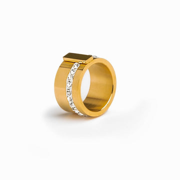 Anillo Liguria bañado en oro de 18 quilates