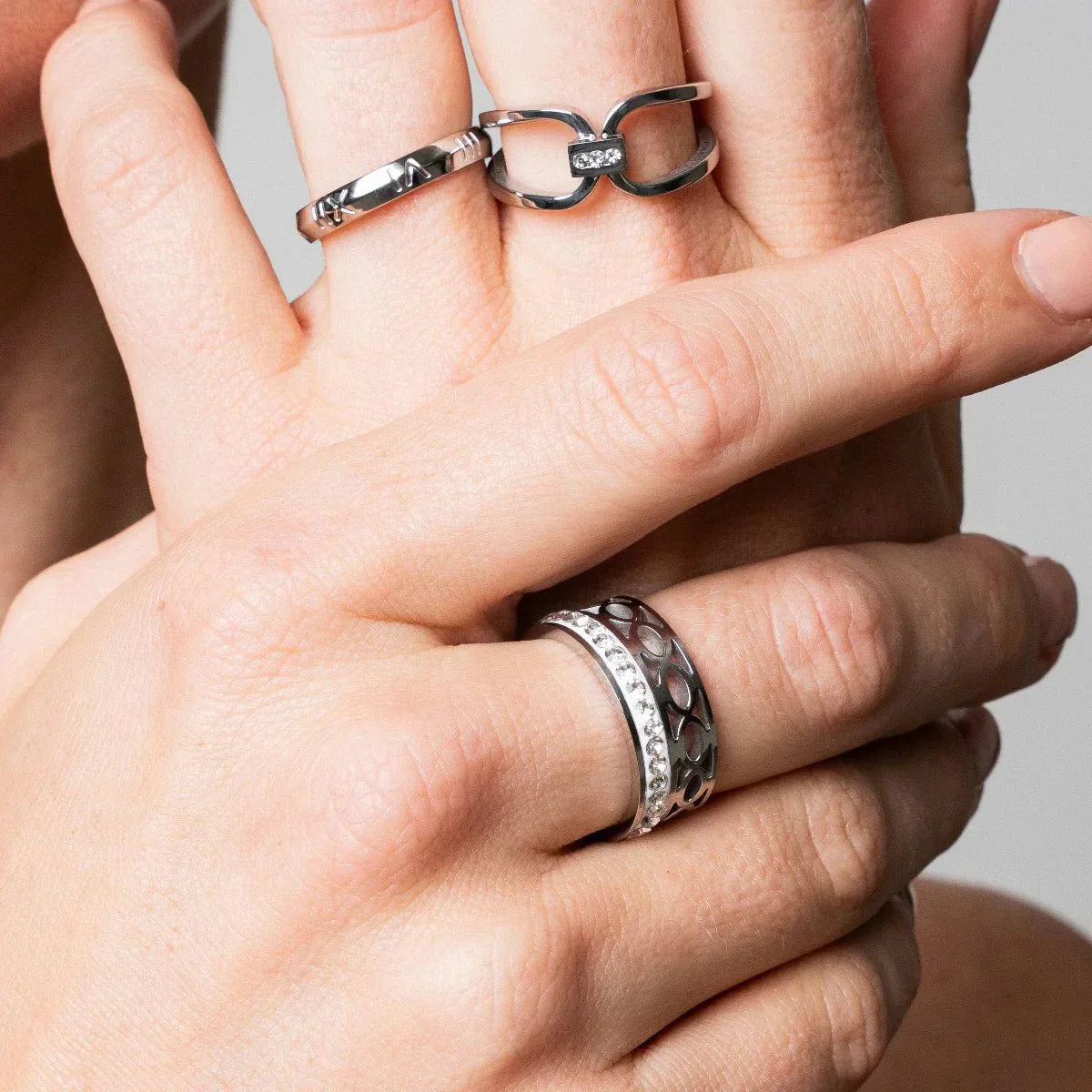 Anillo de mosaico - Plata