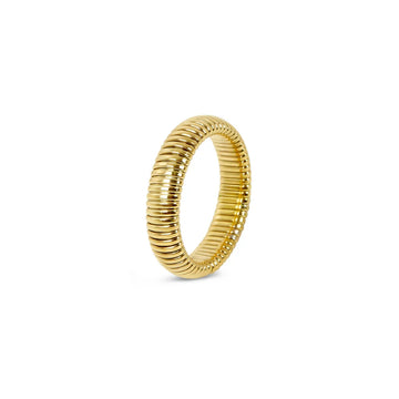 Anillo Pisa bañado en oro de 18 quilates