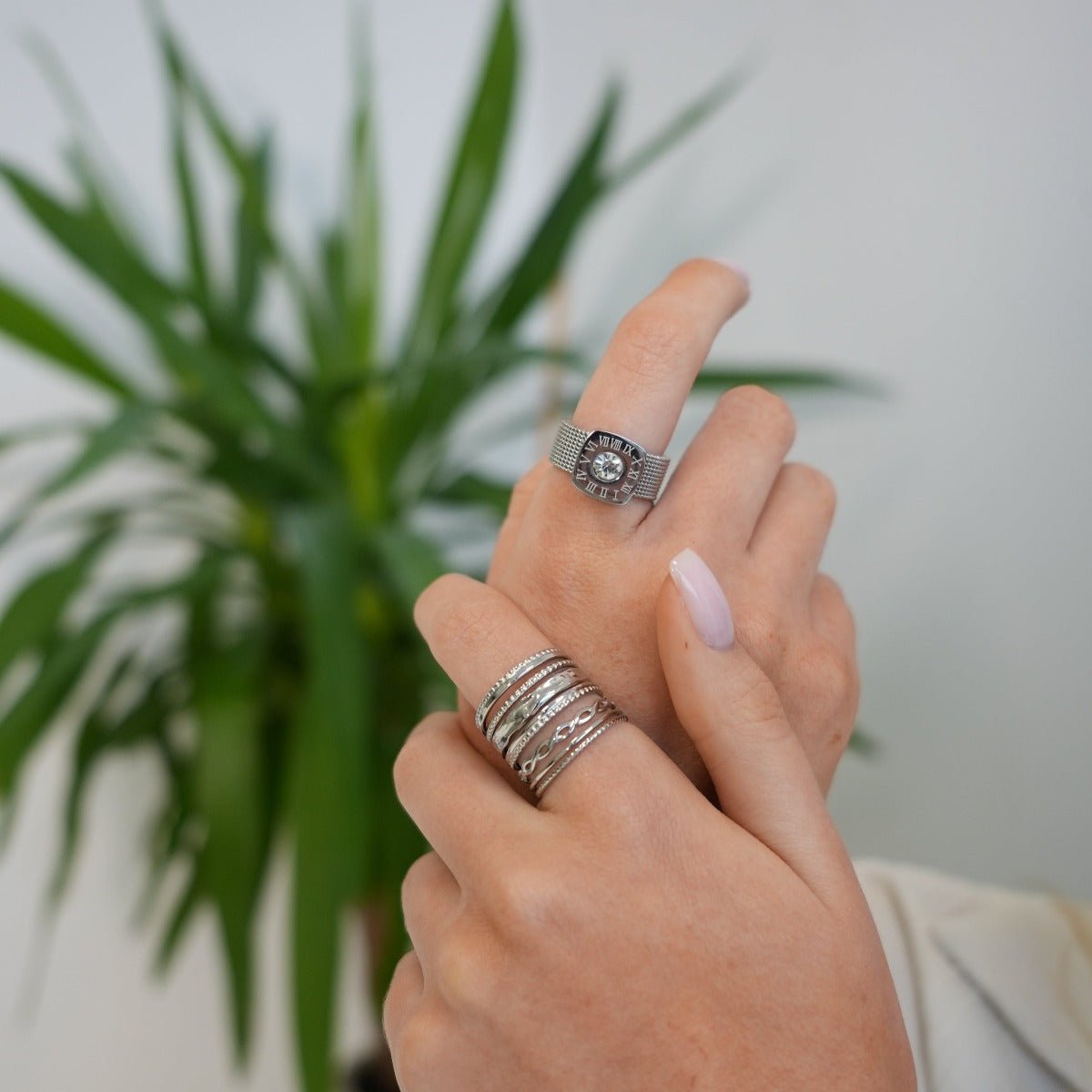 Anillo ajustable Royale - Plata