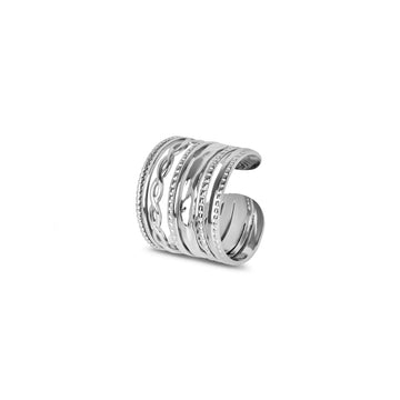 Anillo ajustable Royale - Plata