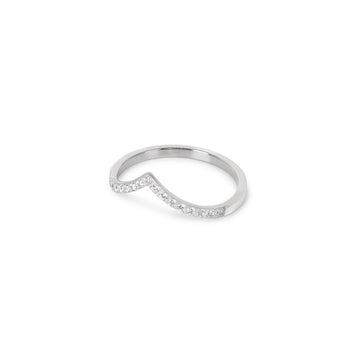 Anillo de circonita Trinity - Plata