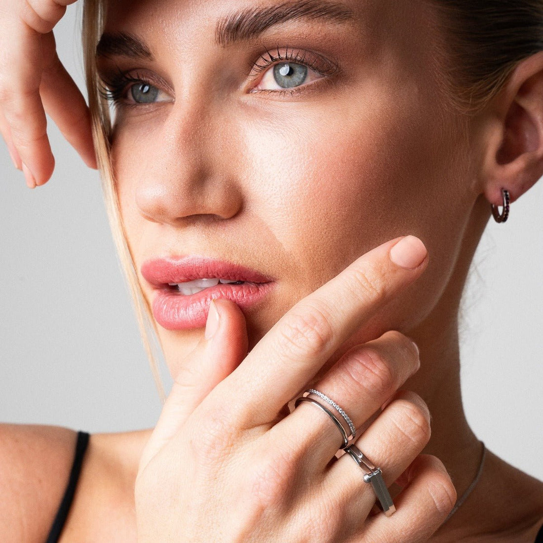 Anillo doble Vienne - Plata