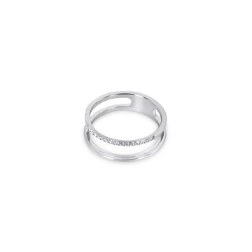 Anillo doble Vienne - Plata