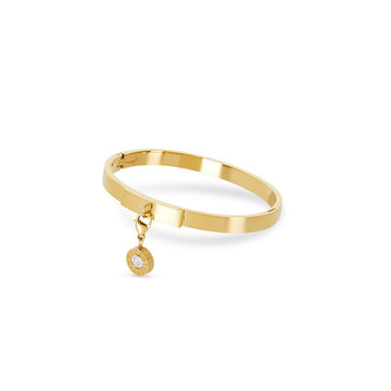 Pulsera Uniq bañada en oro de 18 quilates