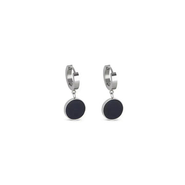 Pendientes colgantes Noir - Plata