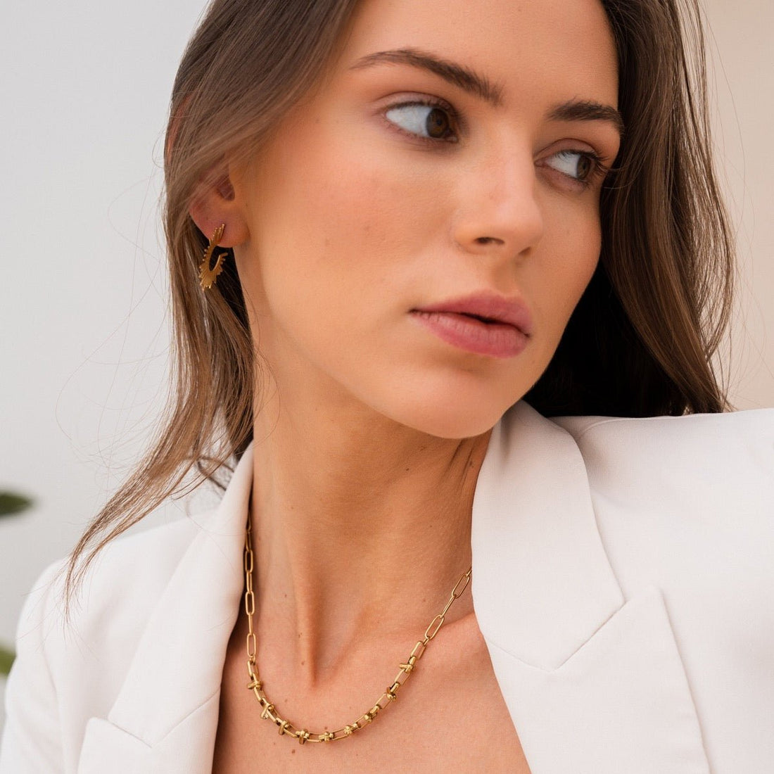 Collar Cairo bañado en oro de 18 quilates