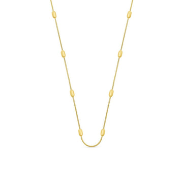 Collar de esfera bañado en oro de 18 quilates