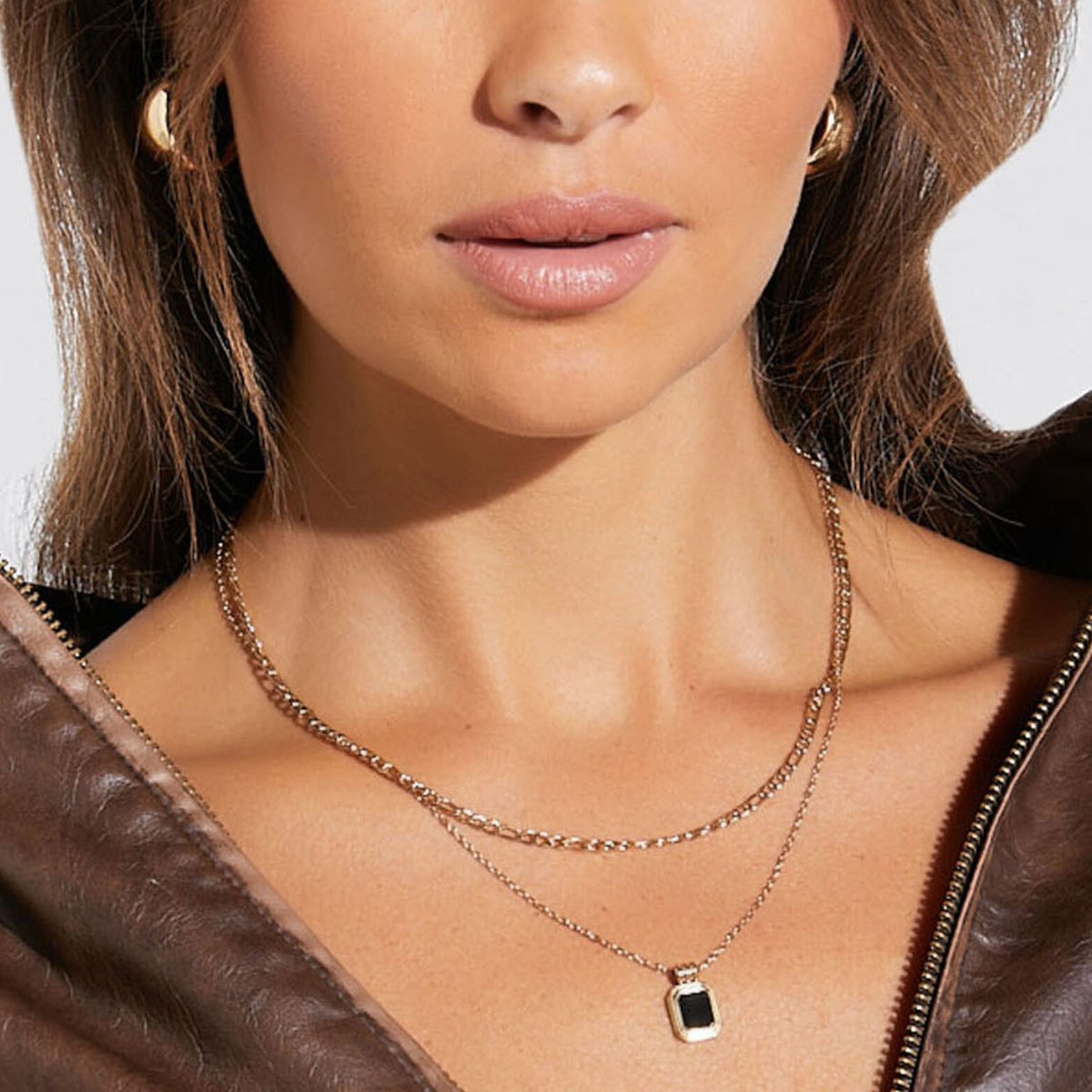 Collar Mix Aurora bañado en oro de 18 quilates